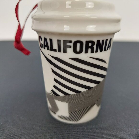 Starbucks California Holiday 2015 Ceramic Ornament Cup Collectible Christmas Red - Picture 2 of 4